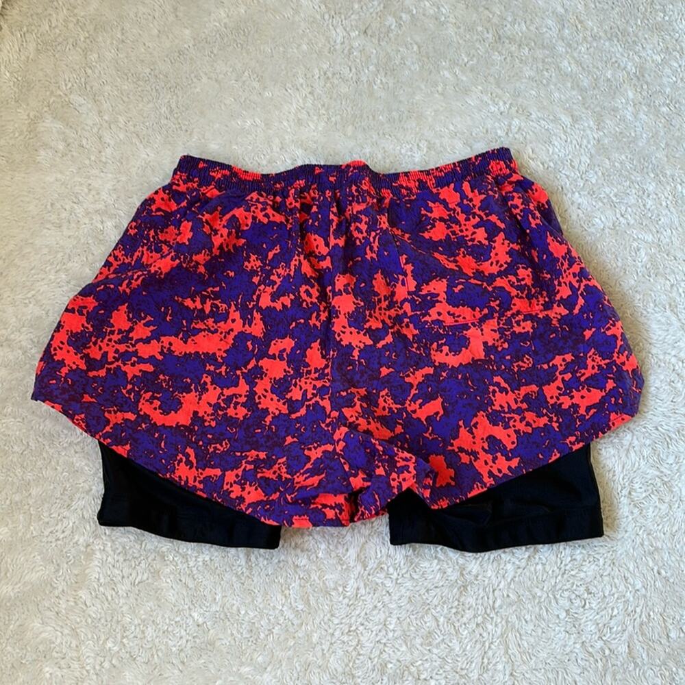 Vintage 90s Tinley neon running‎ shorts, size L